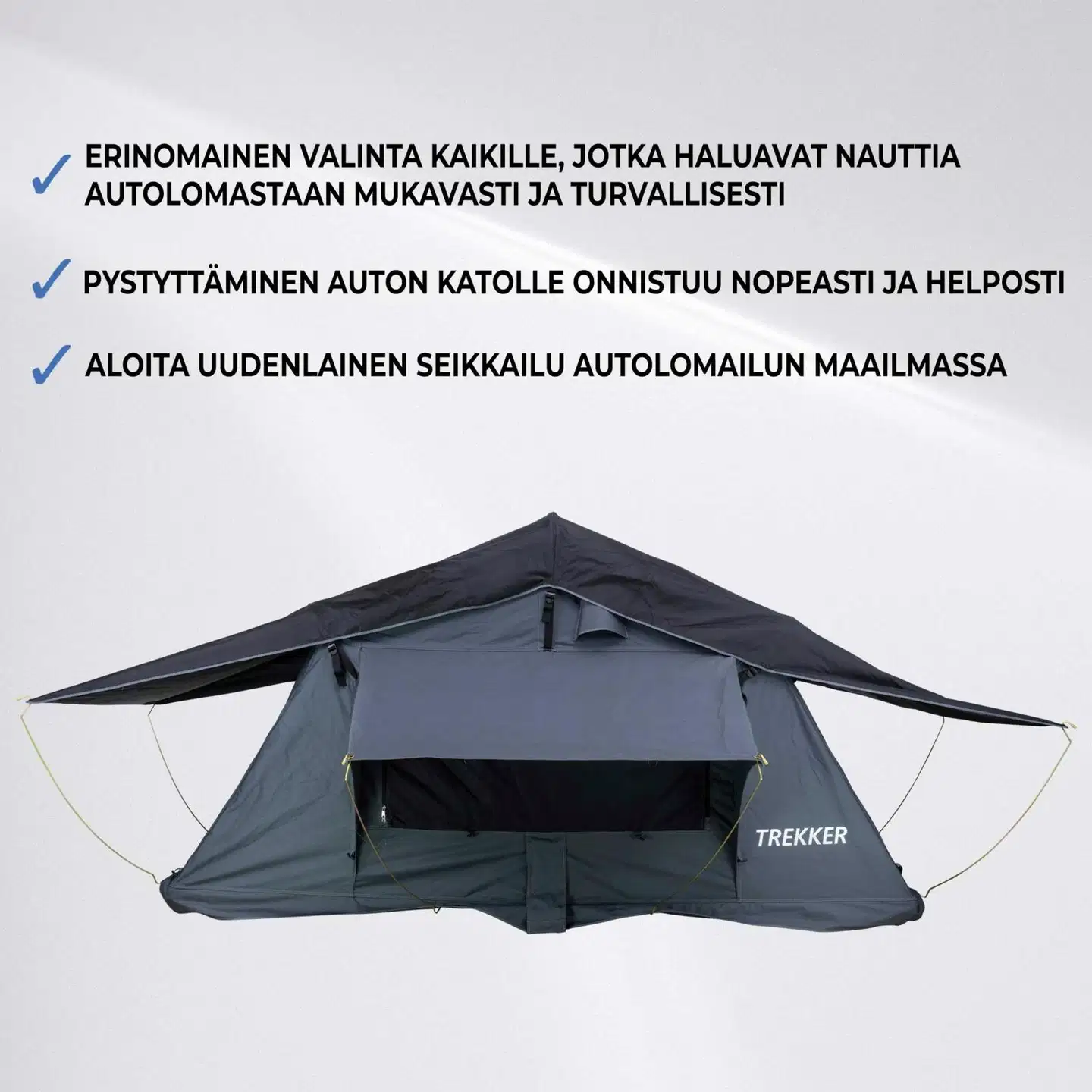 Trekker kattoteltta camper m, harmaa - 4