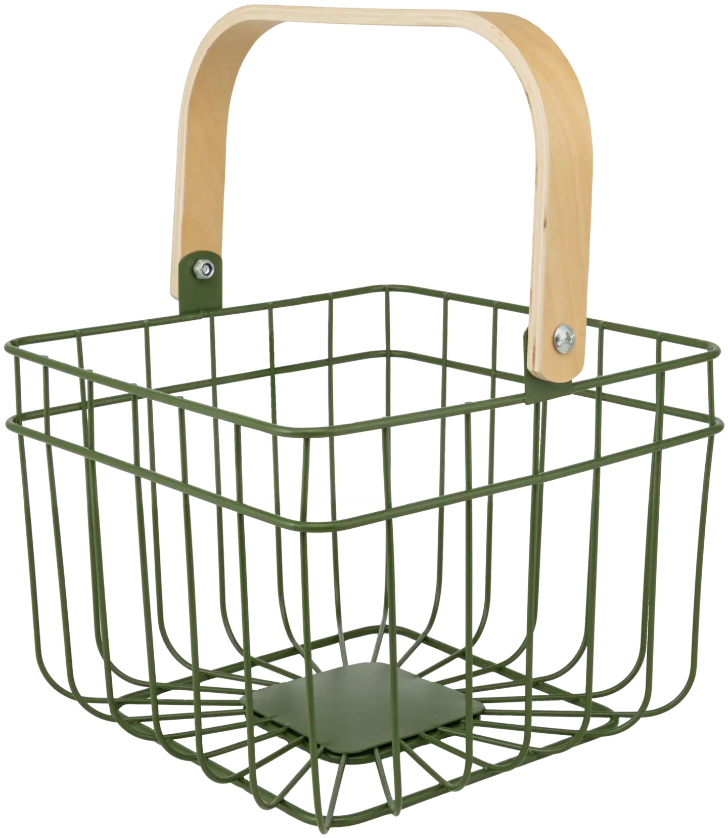 House säilytyskori neliö bambukahvalla