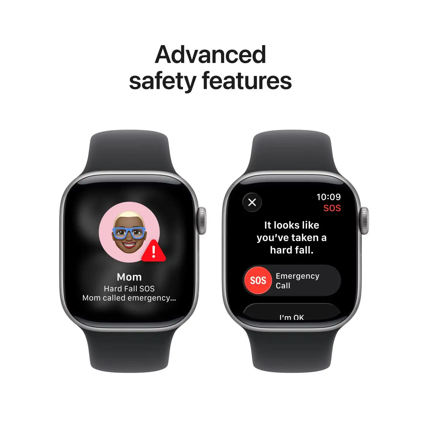 Apple Watch Series 11 GPS 46mm tähtiharmaa alumiinikotelo, musta sport ranneke - S/M - MEV04QN/A - 6