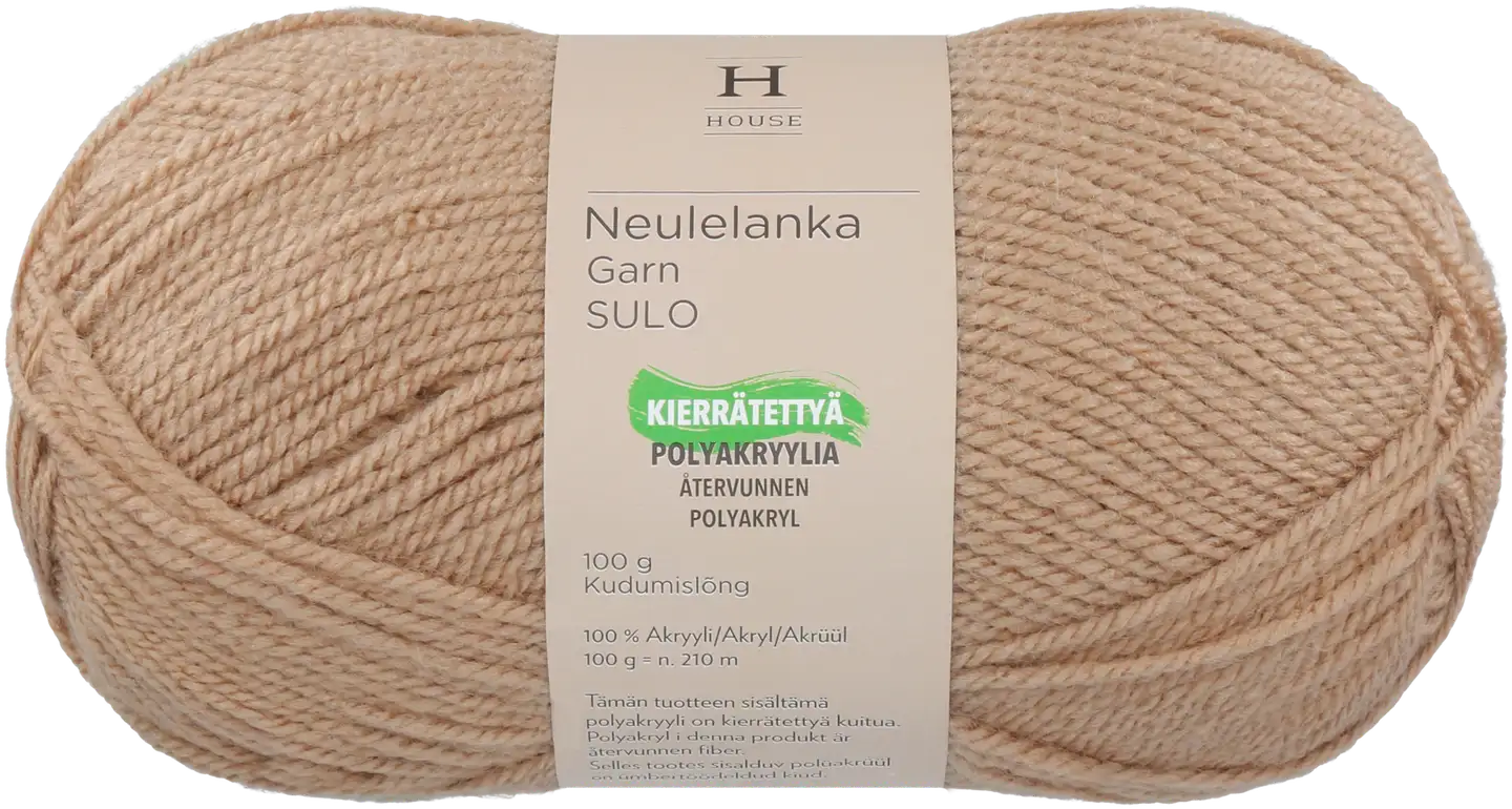 House neulelanka akryyli Sulo 100 g Taupe 257