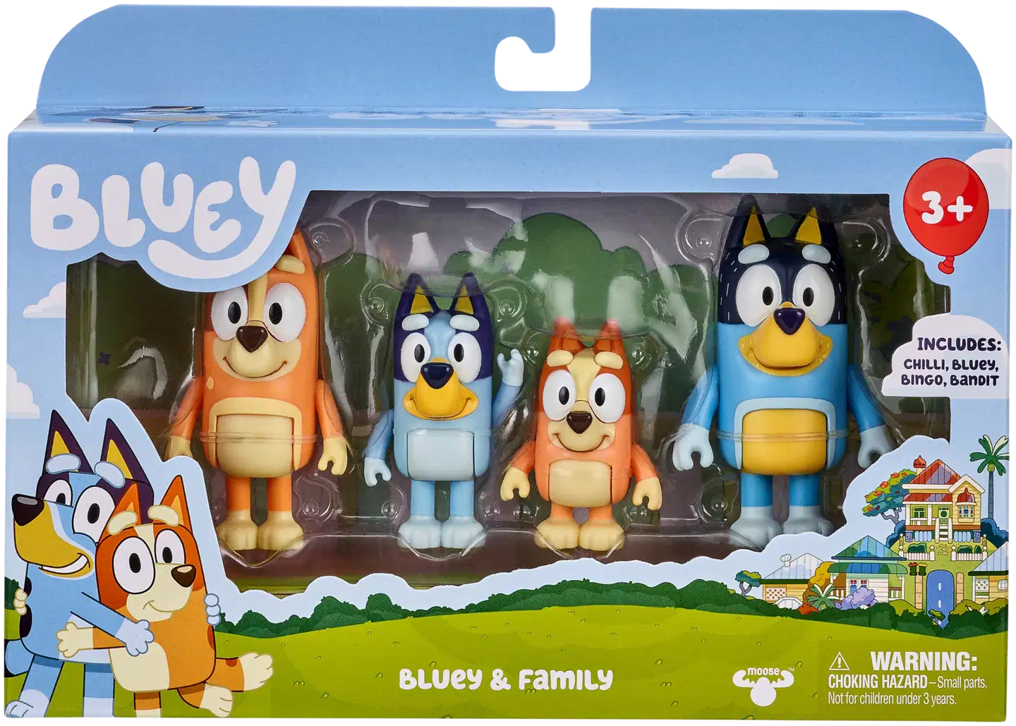 Bluey-perheen hahmot 4 kpl - 1