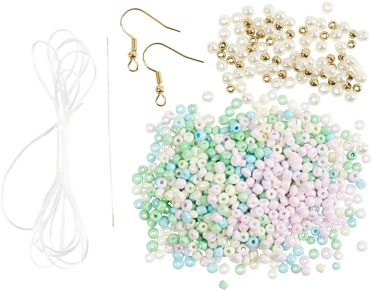 Askartelusetti Mini Koruaskartelu, joustava rannekoru, korvarenkaat, 1 pkk - 3