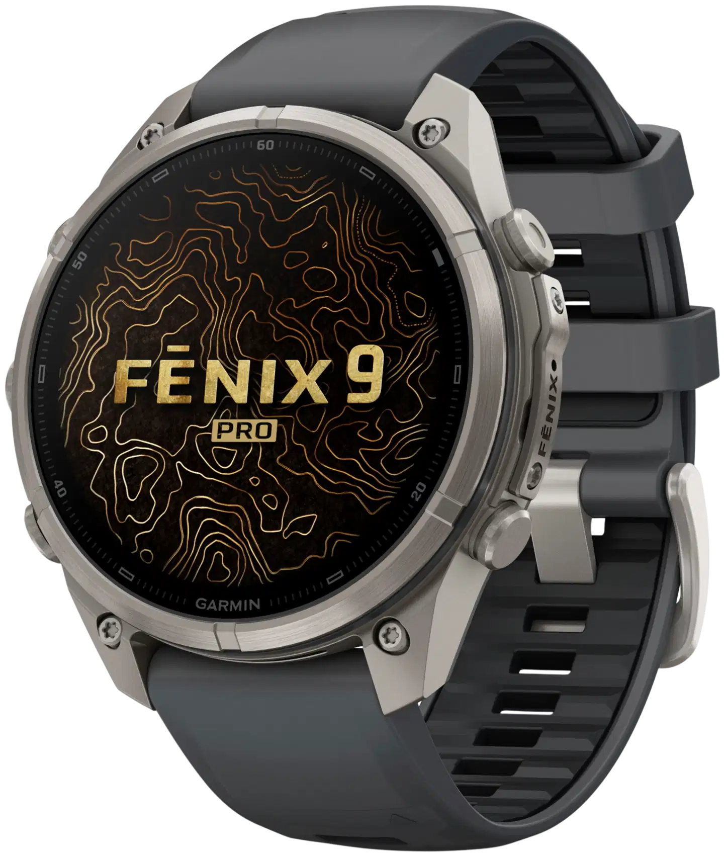 Garmin Fenix 9 Pro 47 mm titaani- ja grafiitinharmaa urheilukello - 2