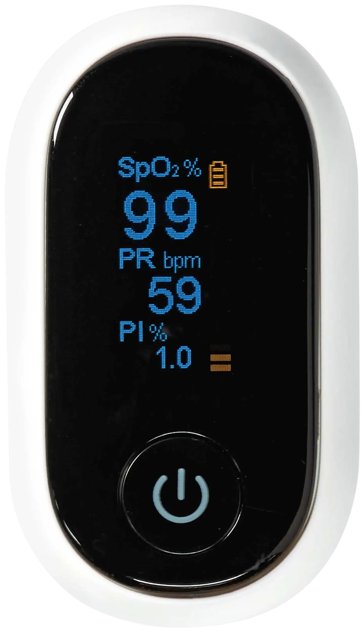 Nedis SmartLife Pulssioksimetri  Bluetooth  OLED-näyttö  Auditiivinen hälytys / Happikyllästeisyys (SpO2) / Korkean tarkkuuden anturi / Liikkumisen estävät häiriöt - 1
