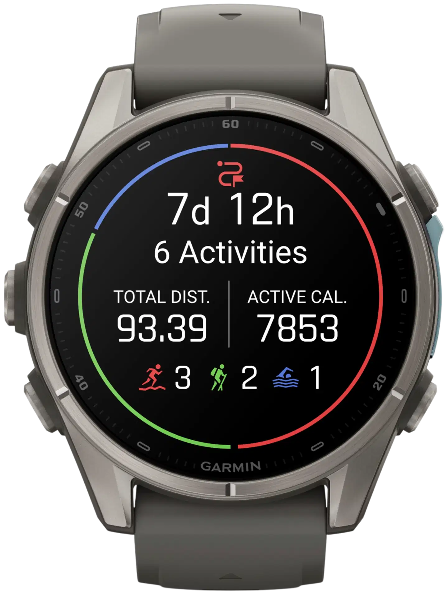 Garmin Fenix 9 43 mm titaani- ja kivenharmaa urheilukello - 4