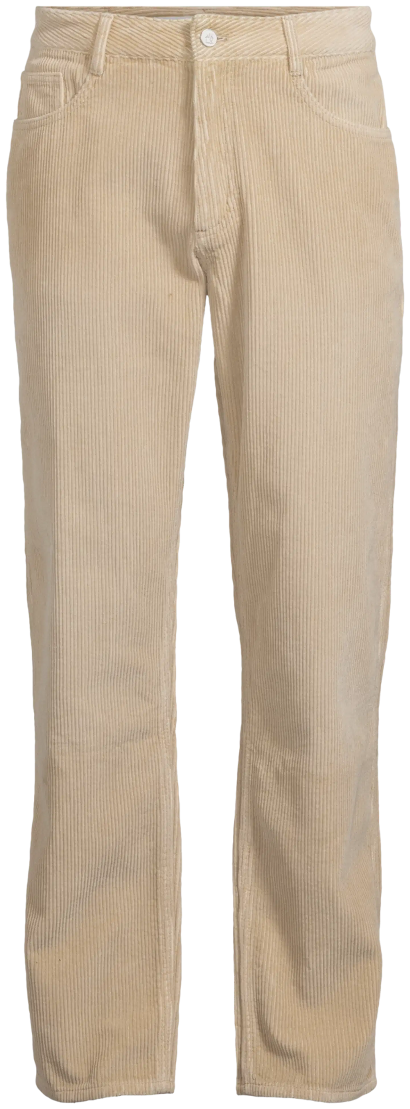 WKLY. miesten vakosamettihousut wide leg 202W312674 - Sand - 2
