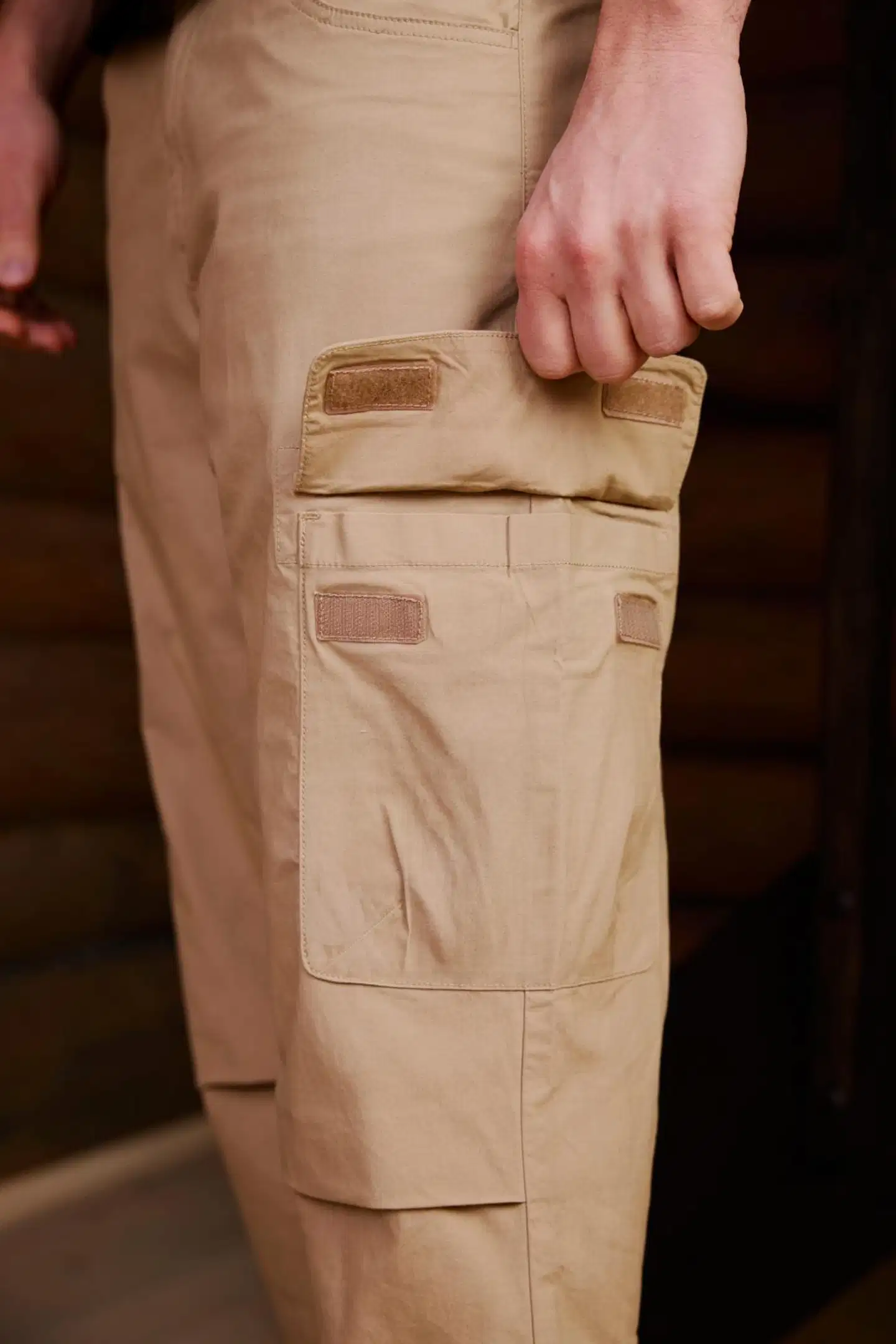 Reino&Aino miesten cargocaprit Reino - SAND - 6