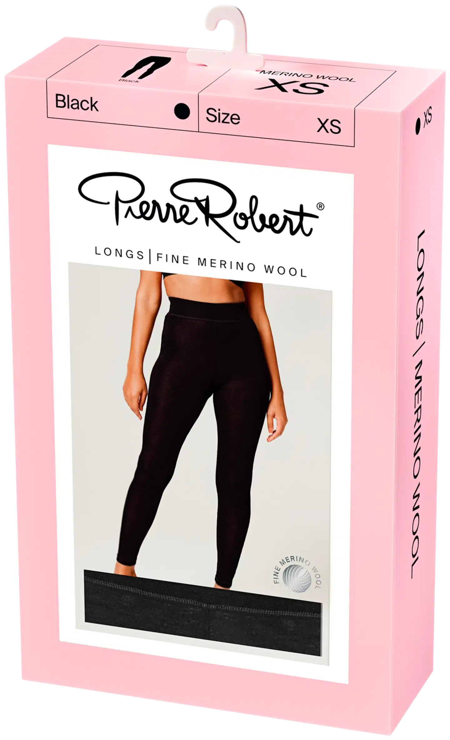 Pierre Robert naisten merino pitkät alushousut - Black - 1
