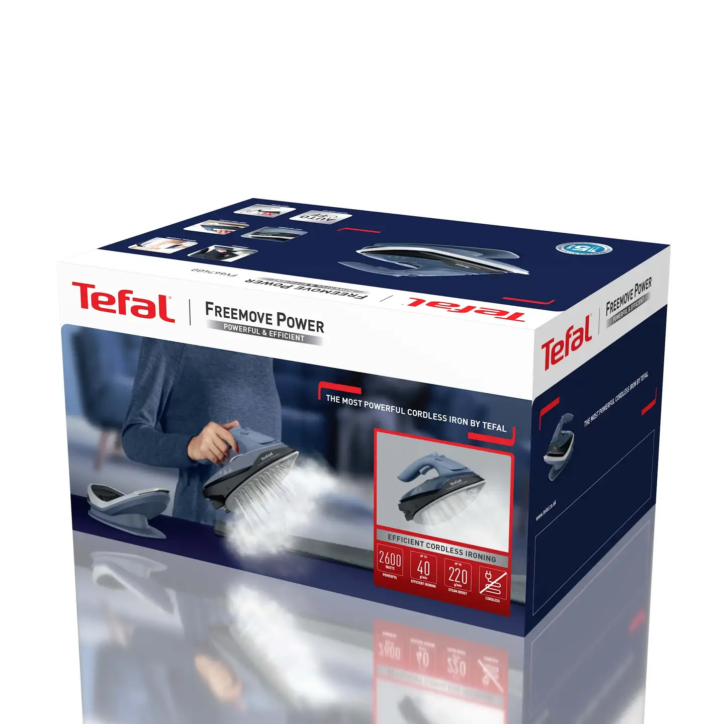 Tefal Freemove Power johdoton silitysrauta FV6675E0 - 5