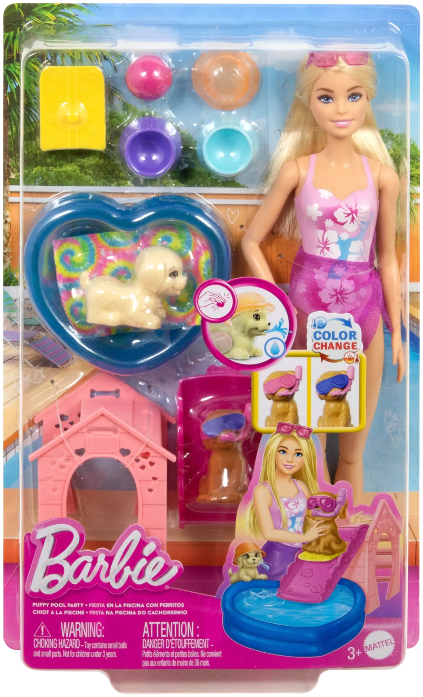Barbie Puppy Pool Party -Leikkisetti - 3