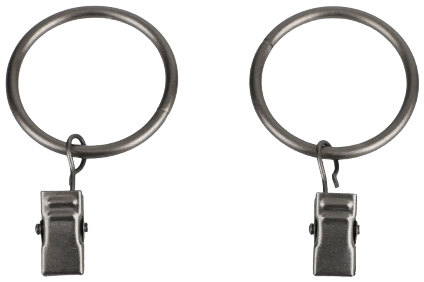 Ihanin verhorengas nipistimellä antrasiitti 25/32mm 10kpl - 3