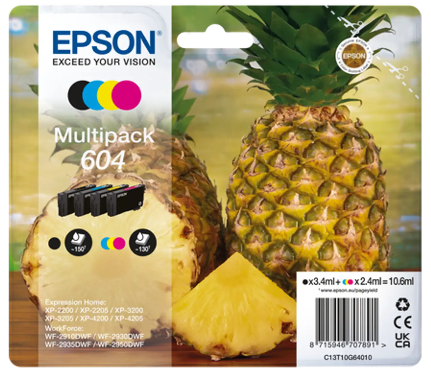 Epson mustepatruuna 604 multipack