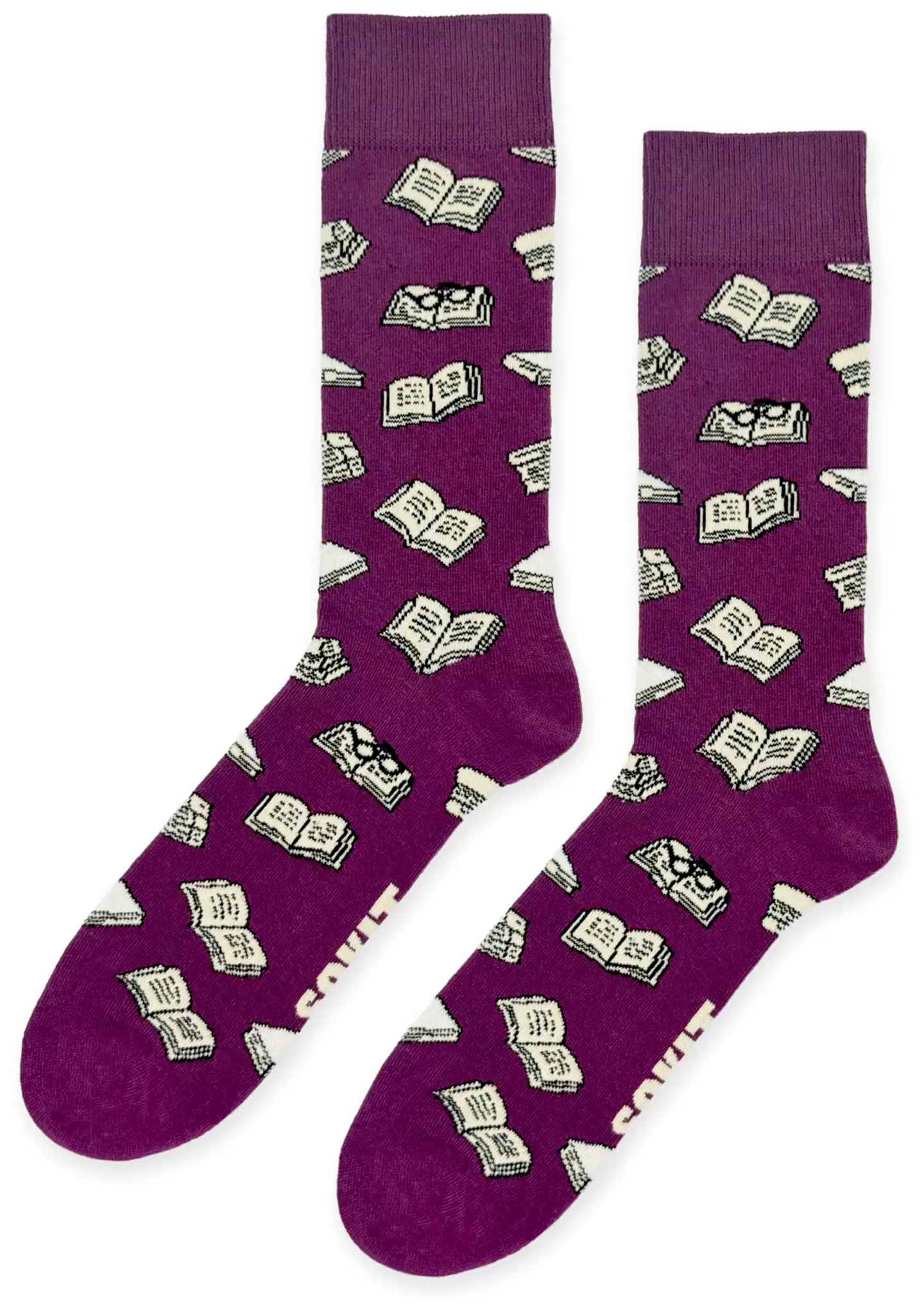 Sokit unisex sukat kirjat viininpunainen 36-40