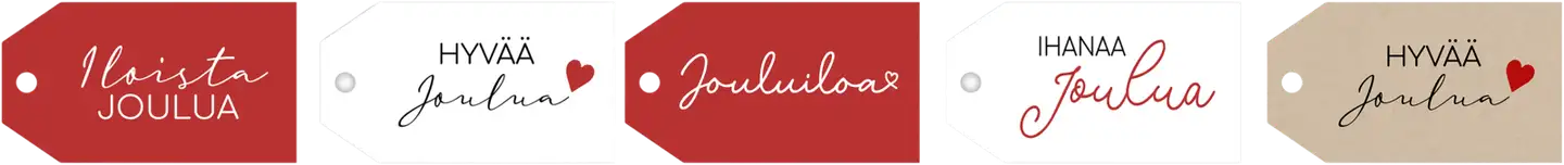 J.K. Primeco tarrarulla Pakettikortit joulu 100kpl - 2