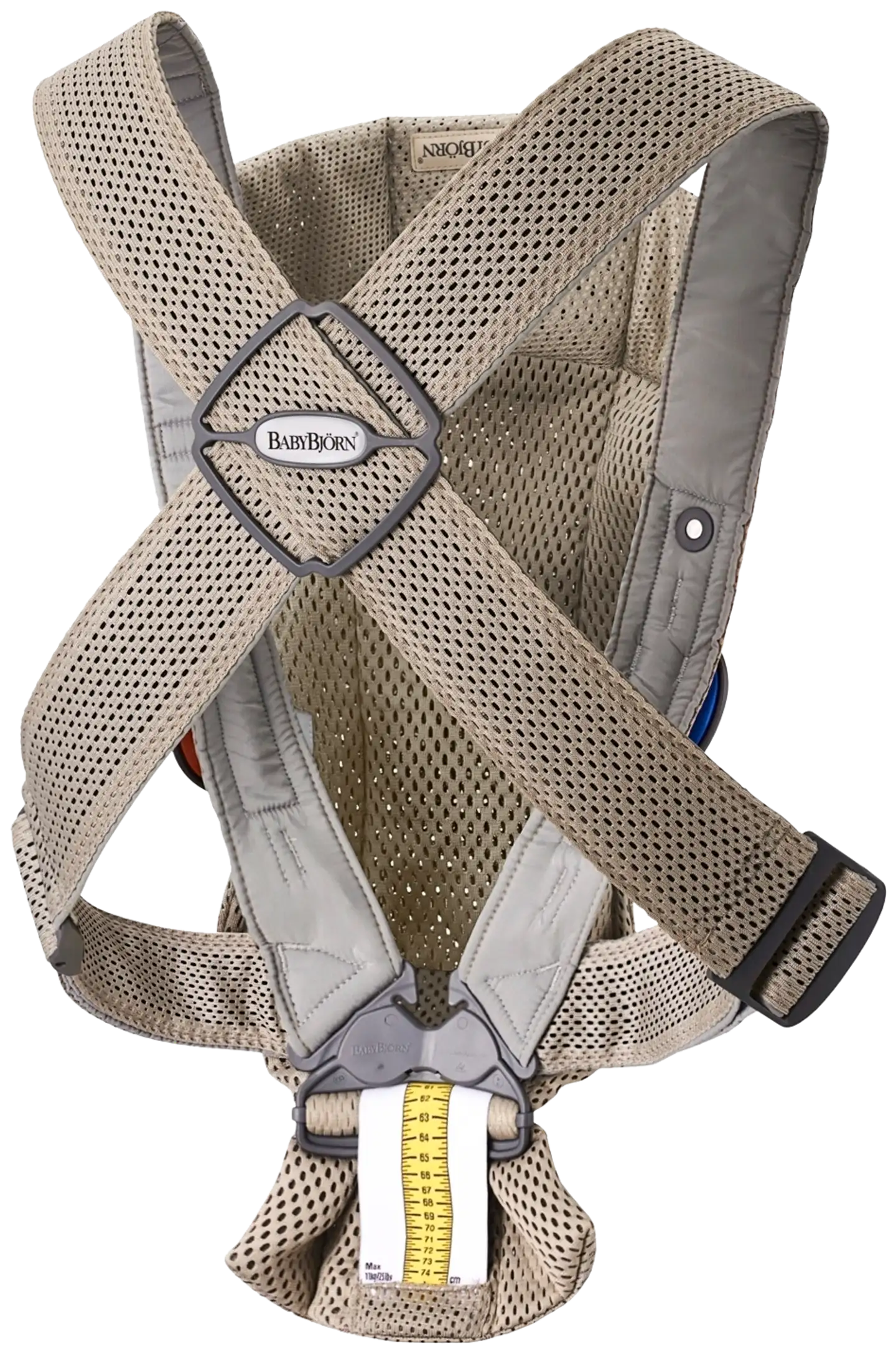 BabyBjörn vauvan kantoreppu mini - 3d mesh, harmaa beige - 3