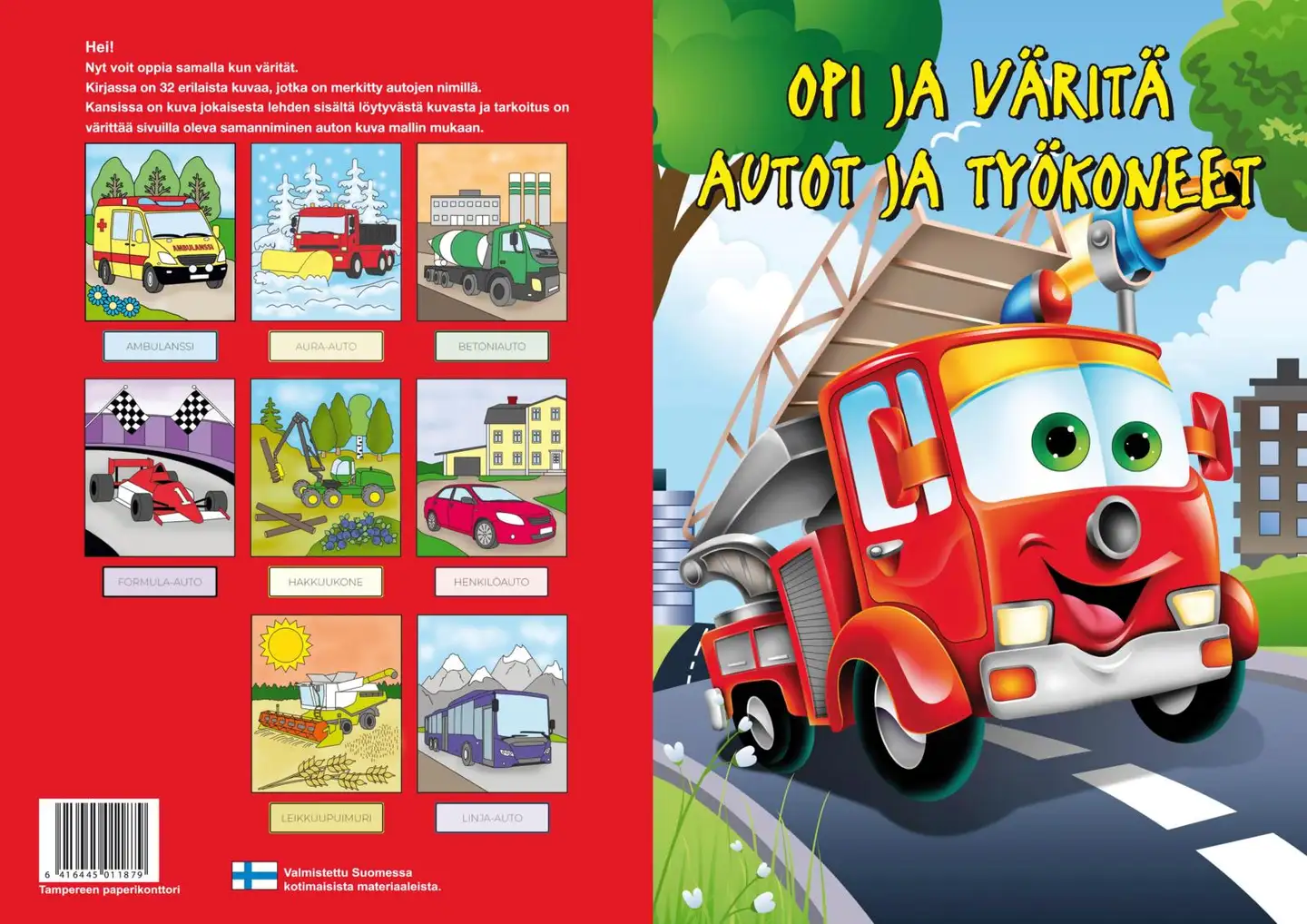 Opi ja väritä kirjat A4 - 1