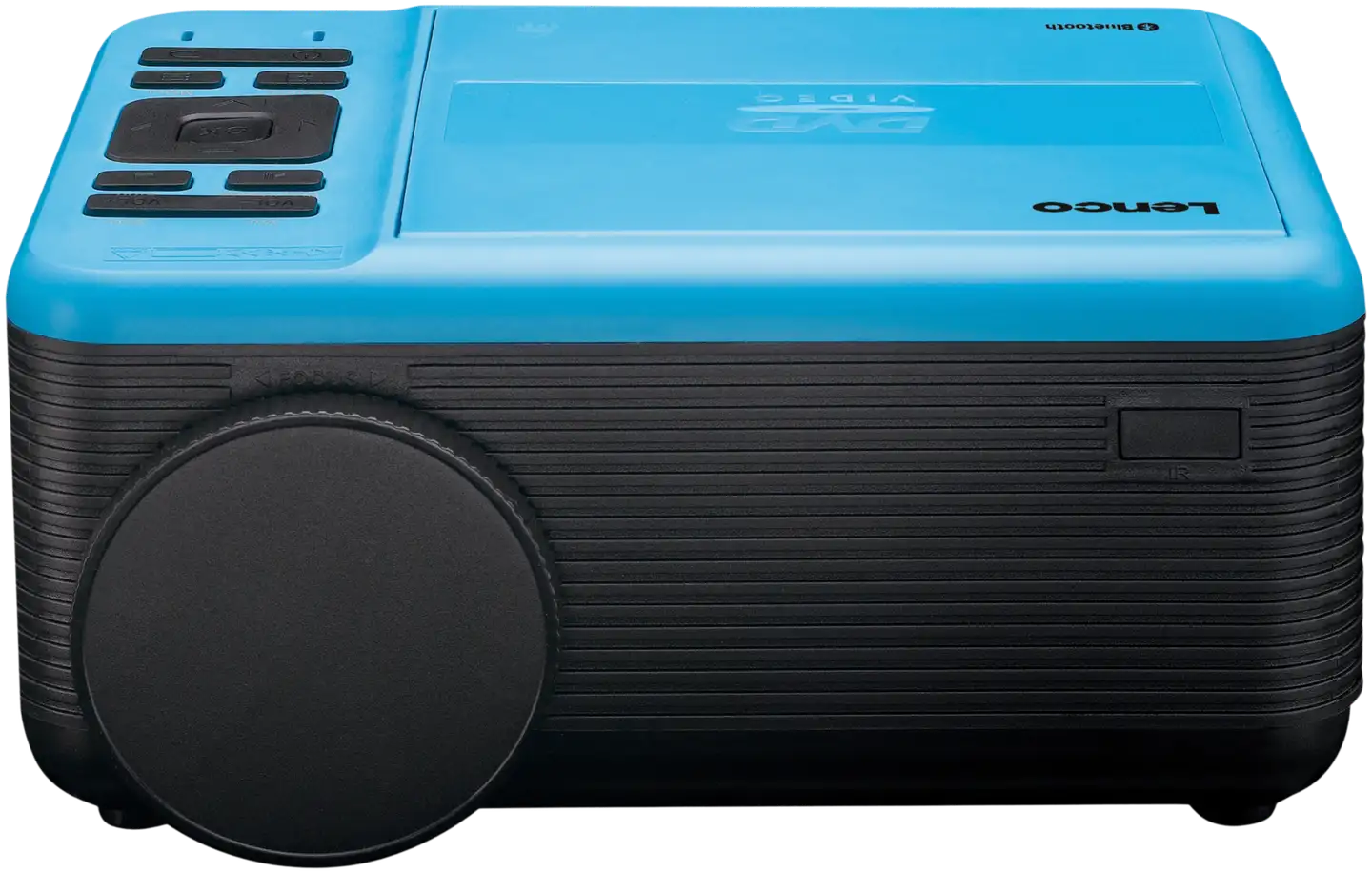 Lenco Full HD LCD-projektori sisäänrakennetulla DVD-soittimella ja Bluetooth audio yhteydellä LPJ-500BU sininen - 3