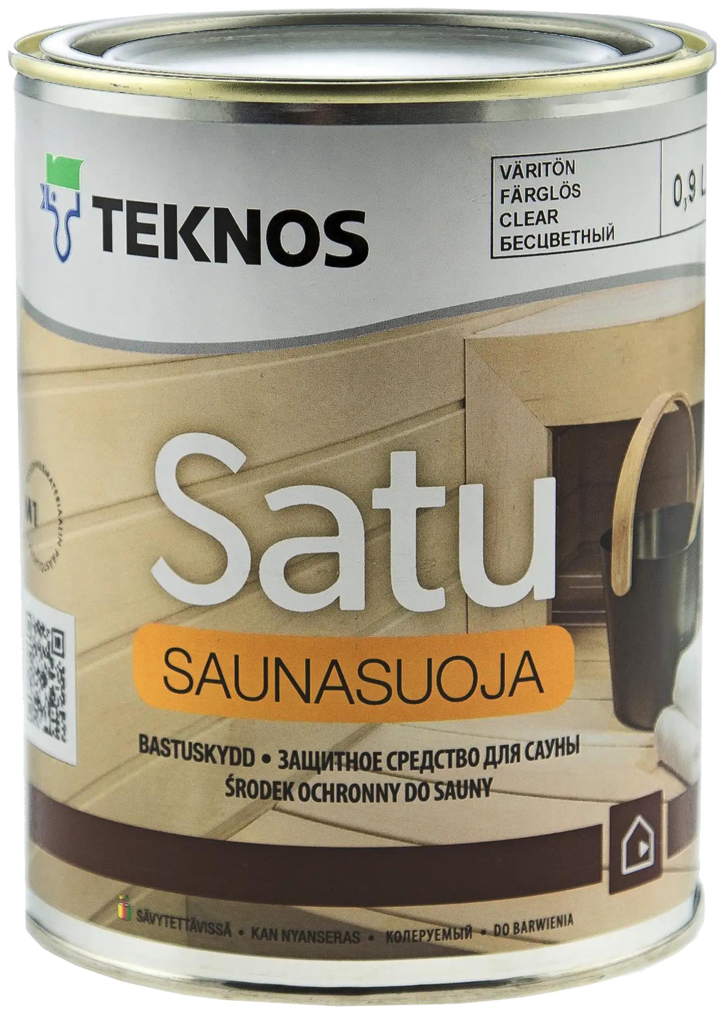 Teknos saunasuoja Satu 0,9 l väritön sävytettävissä