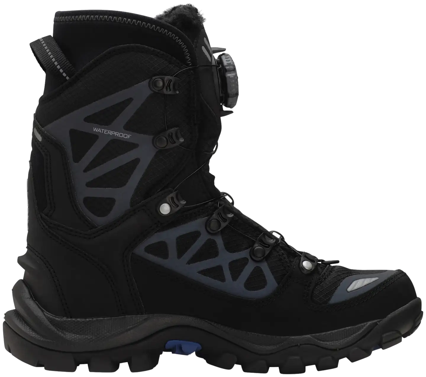 Viking miesten talvikenkä Constrictor 3 High WP BOA - Black/silver - 3