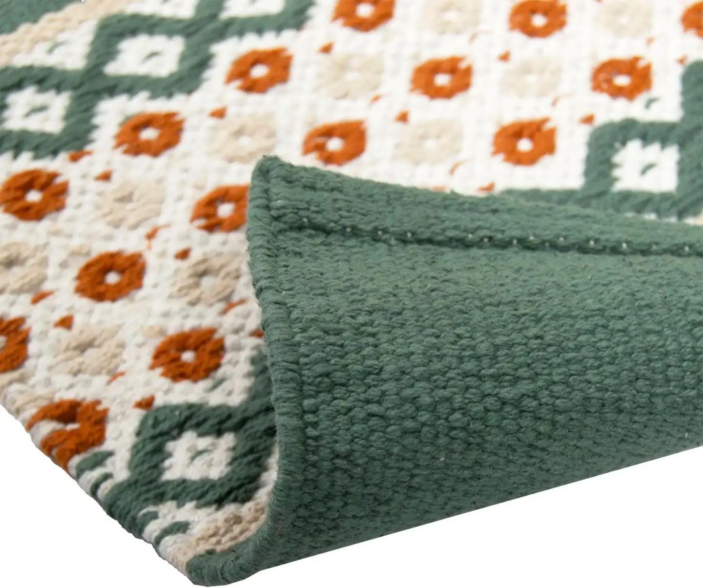 ihankotona puuvillamatto Helka 160x230 cm vihreä - 3
