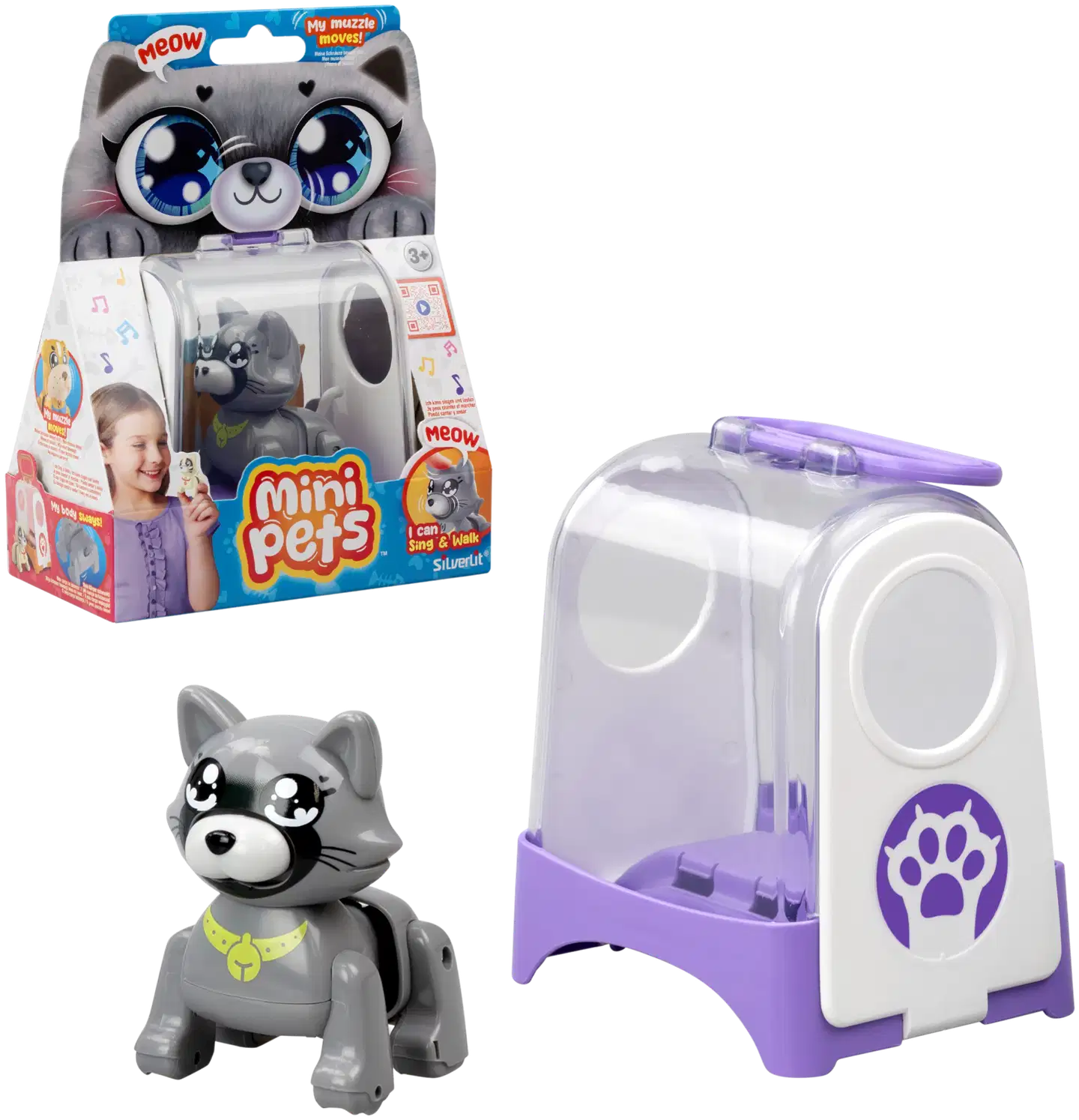 Silverlit interaktiivinen elektroninen lemmikkilelu Mini Pets - 1