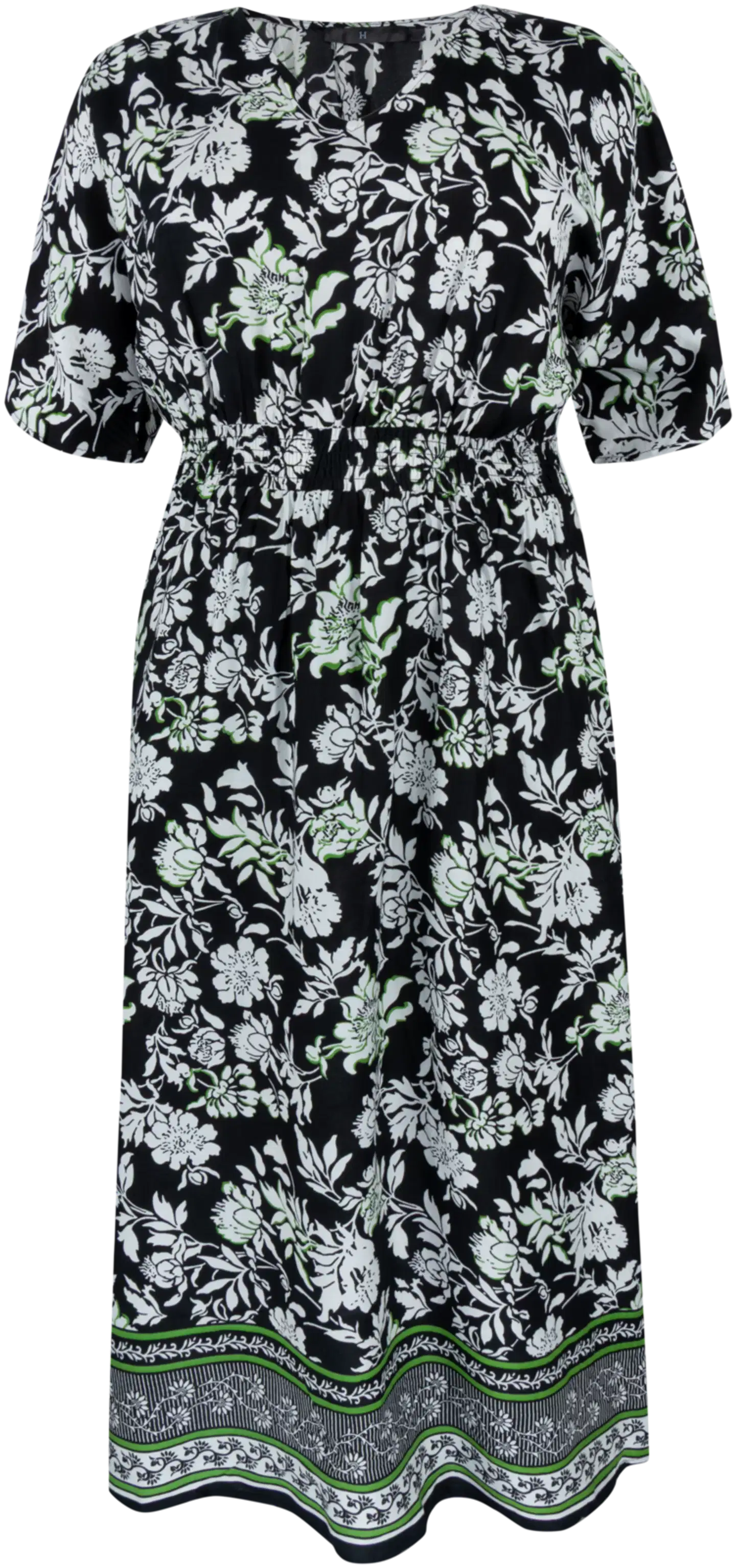 House naisten mekko 218HP16600, D-mitoitus - BLACK/GREEN - 1