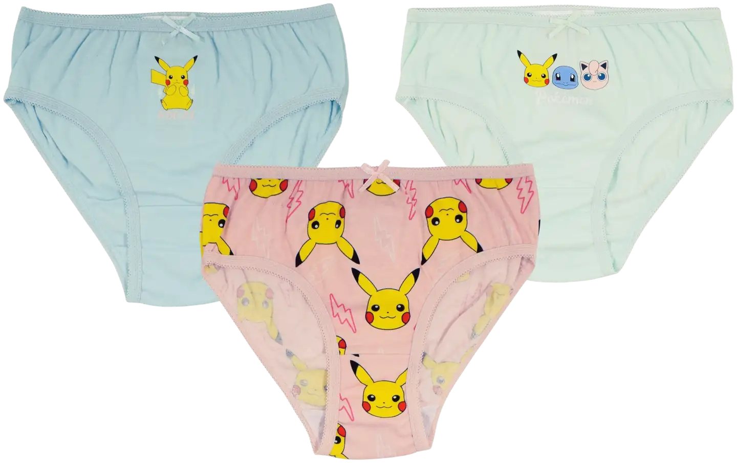 Pokemon lasten alushousut 3-pack - v.sin/v.pun/sininen