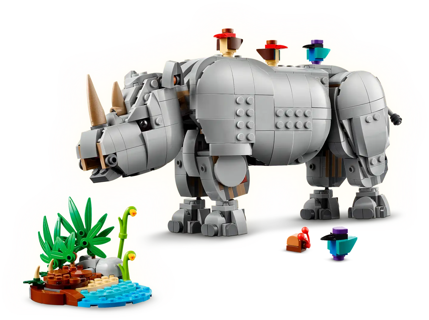 LEGO® Creator 31171 Villieläimet: Mahtava sarvikuono ja linnut - 6
