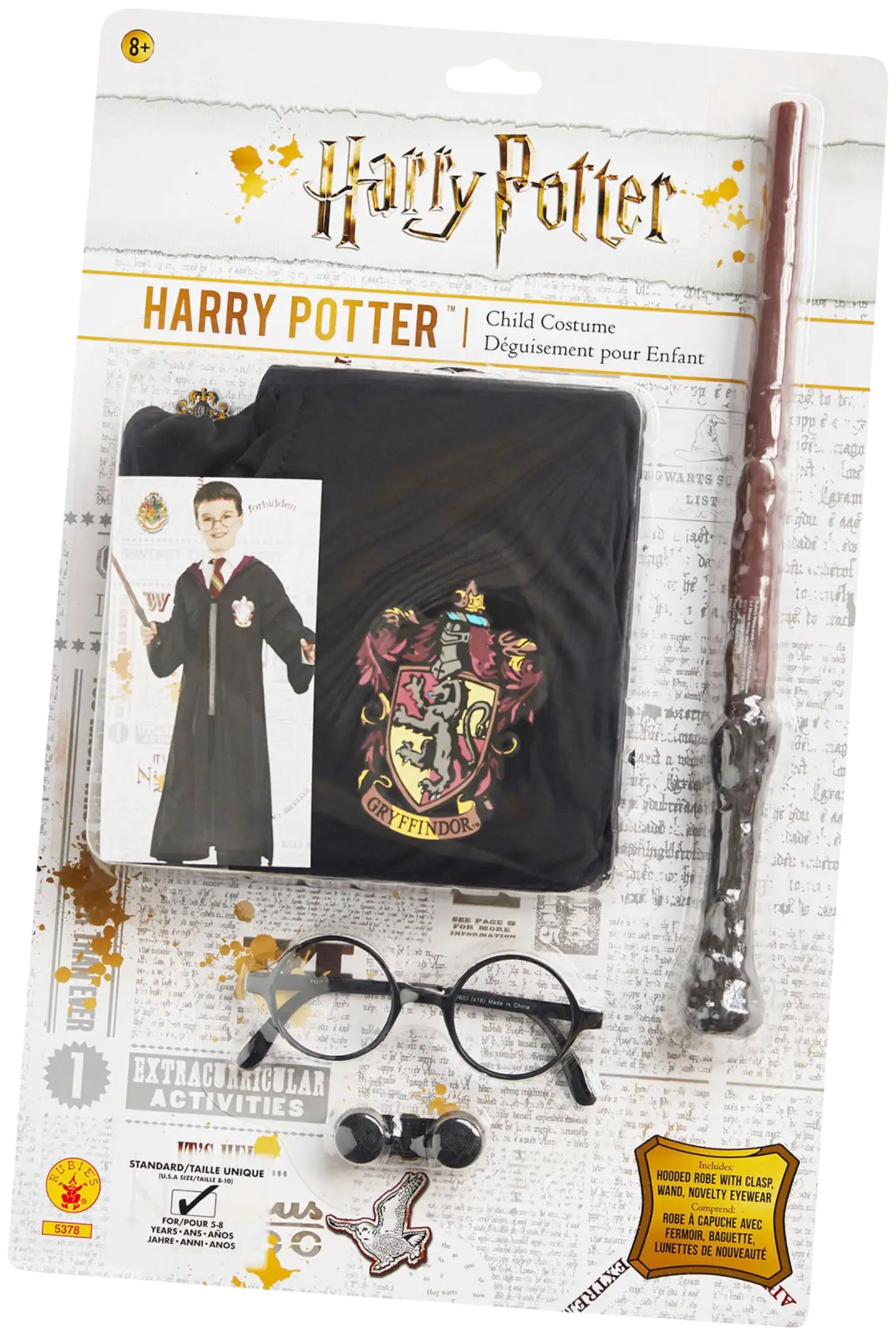 Harry Potter kaapu, sauva, lasit - 3