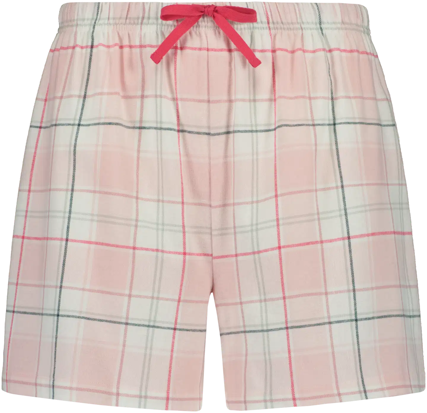 Actuelle naisten flanellishortsit 212A042603 - pink check
