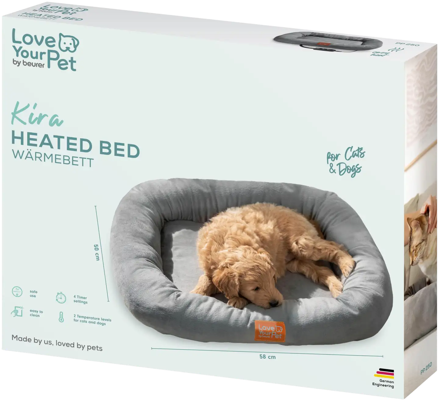 Beurer PP250 Kira lämmitettävä lemmikin sänky - 3