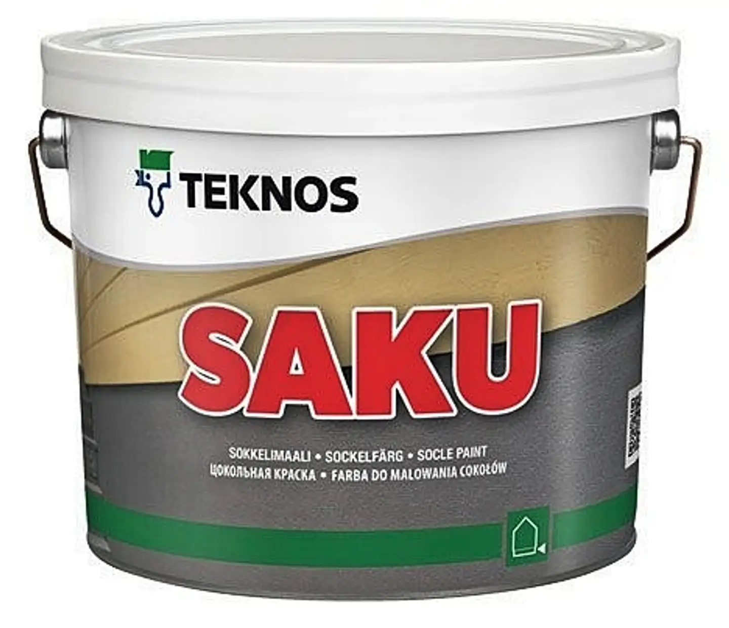 Teknos sokkelimaali Saku 2,7 l PM3 sävytettävä himmeä