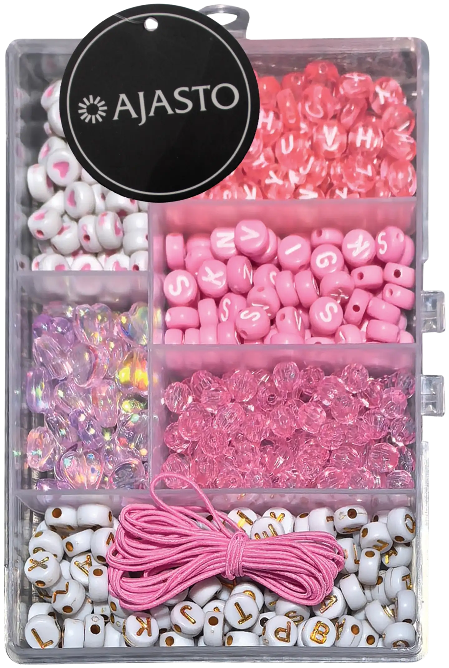 Kirjainkorusetti, vaaleanpunainen