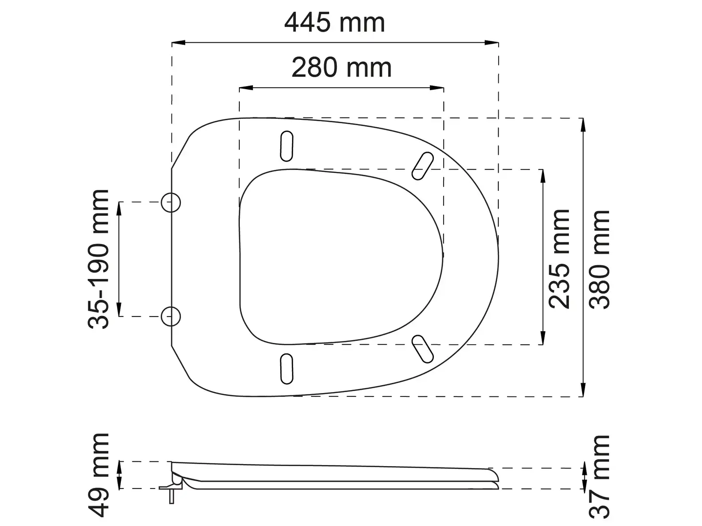 Habo Basic wc-istuinkansi  valkoinen - 2