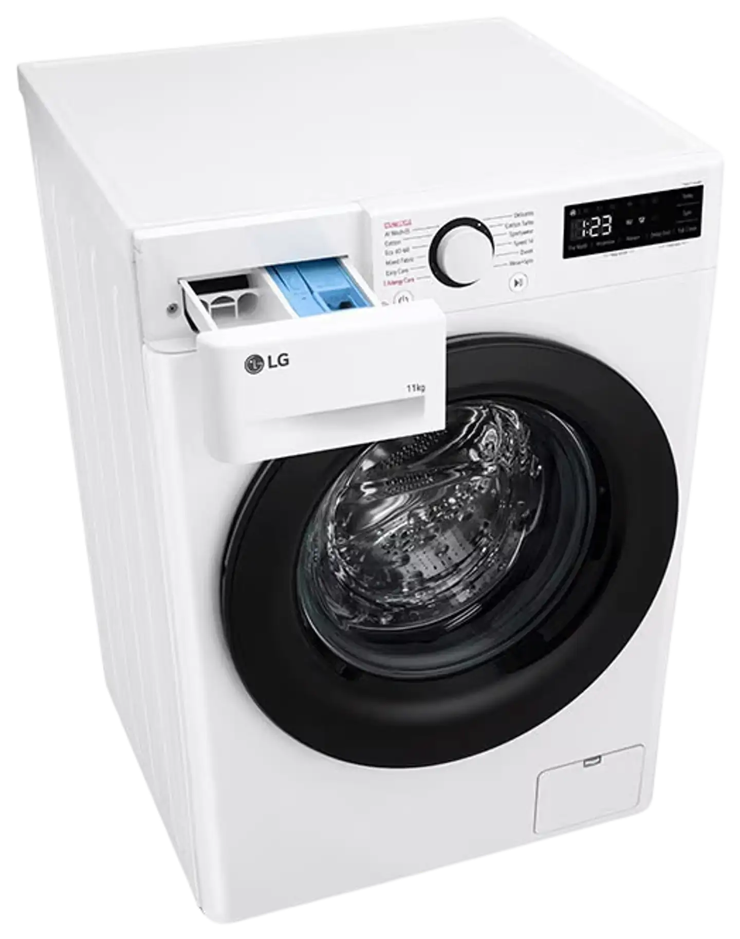 LG edestä täytettävä pyykinpesukone F4Y5EYP6W 11kg valkoinen - 9