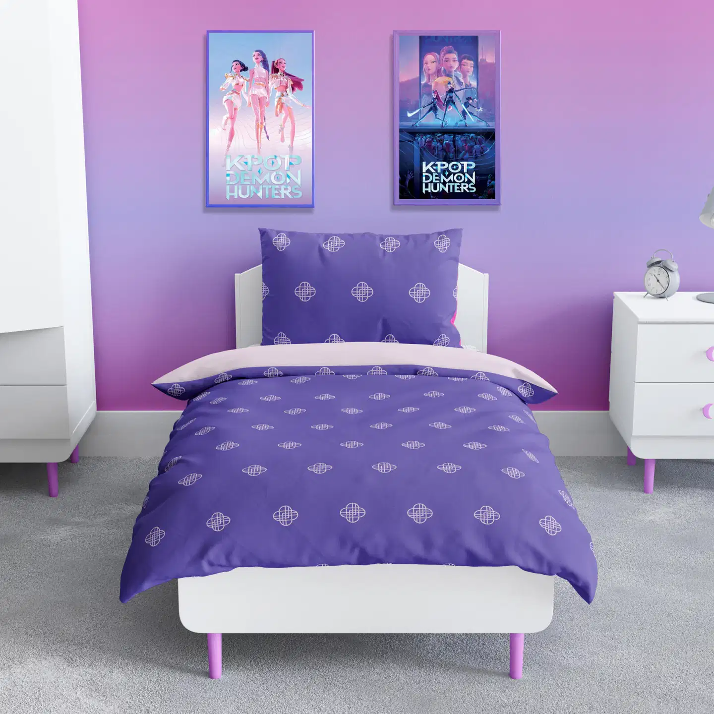 Lasten pussilakanasetti K-Pop Demon Hunters 150x210+50x60 cm - 4