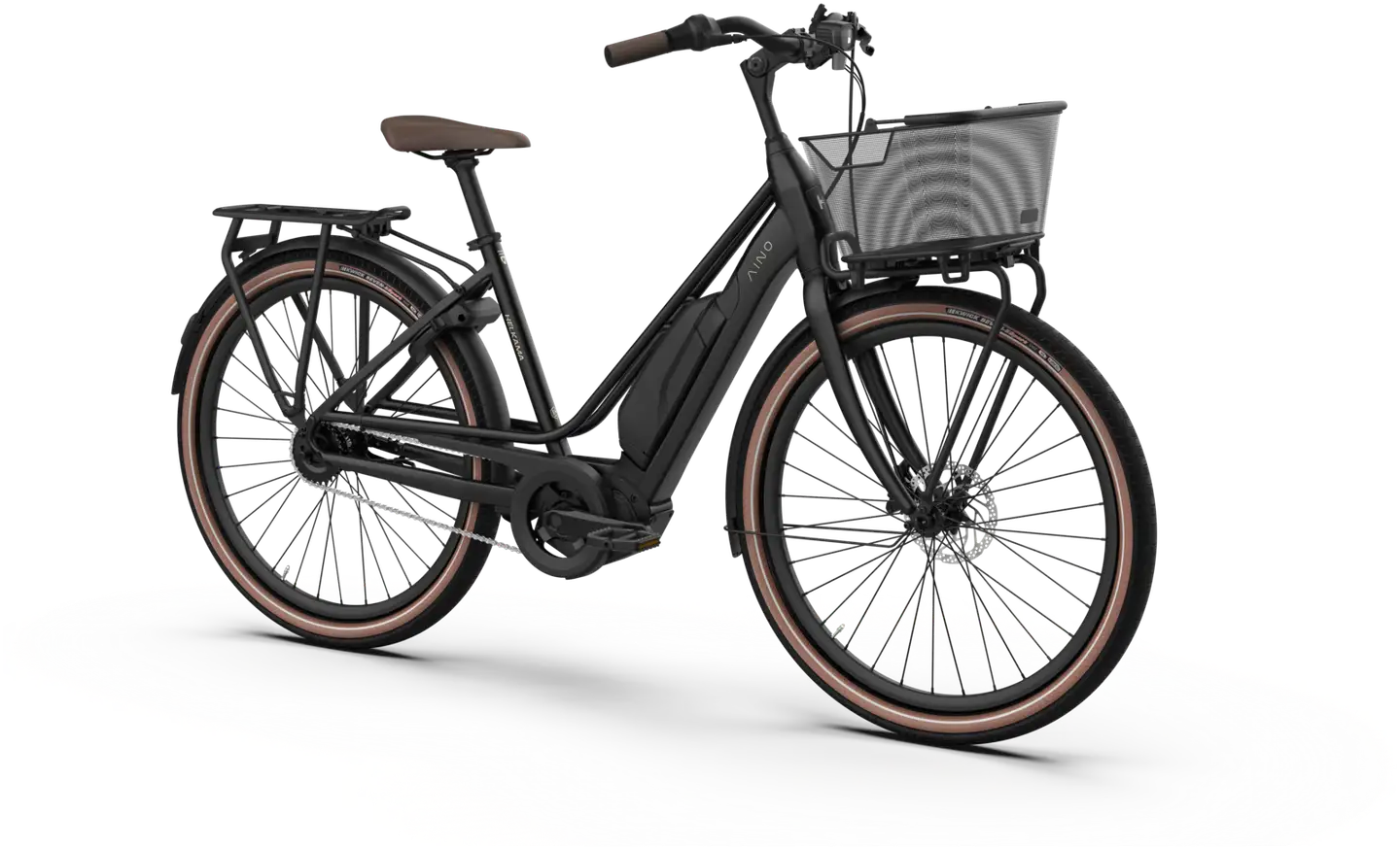 Helkama e-Aino 27,5" Kaupunkisähköpyörä 5-vaihdetta runko 48 cm musta - 2