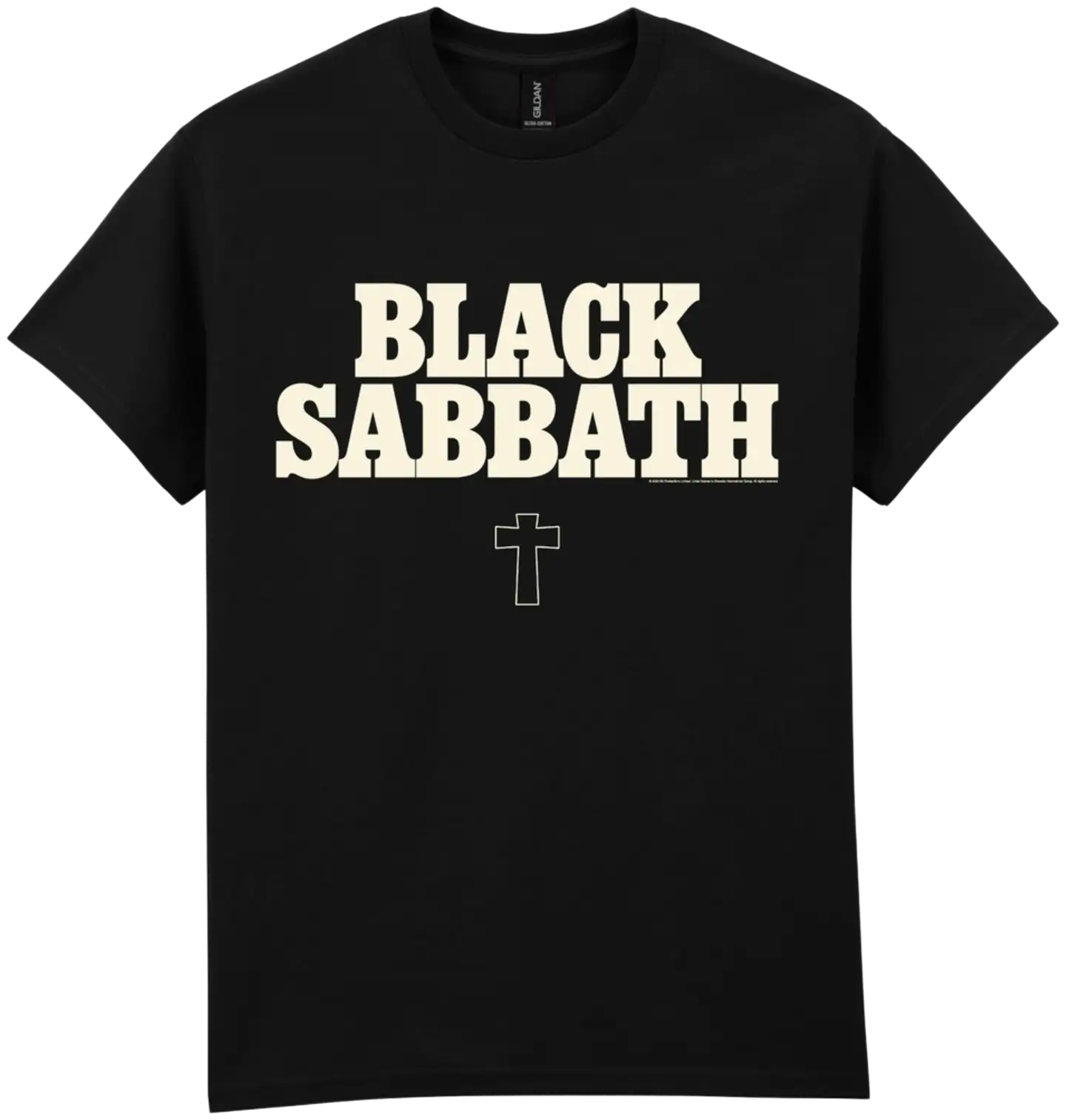 Miesten Black Sabbath t-paita BLS25003 - MUSTA