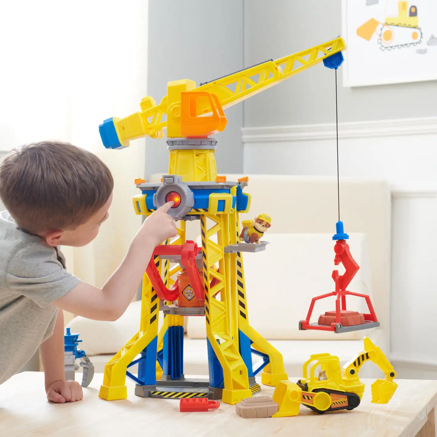 Rubble & Crew Crane Tower Playset - 3