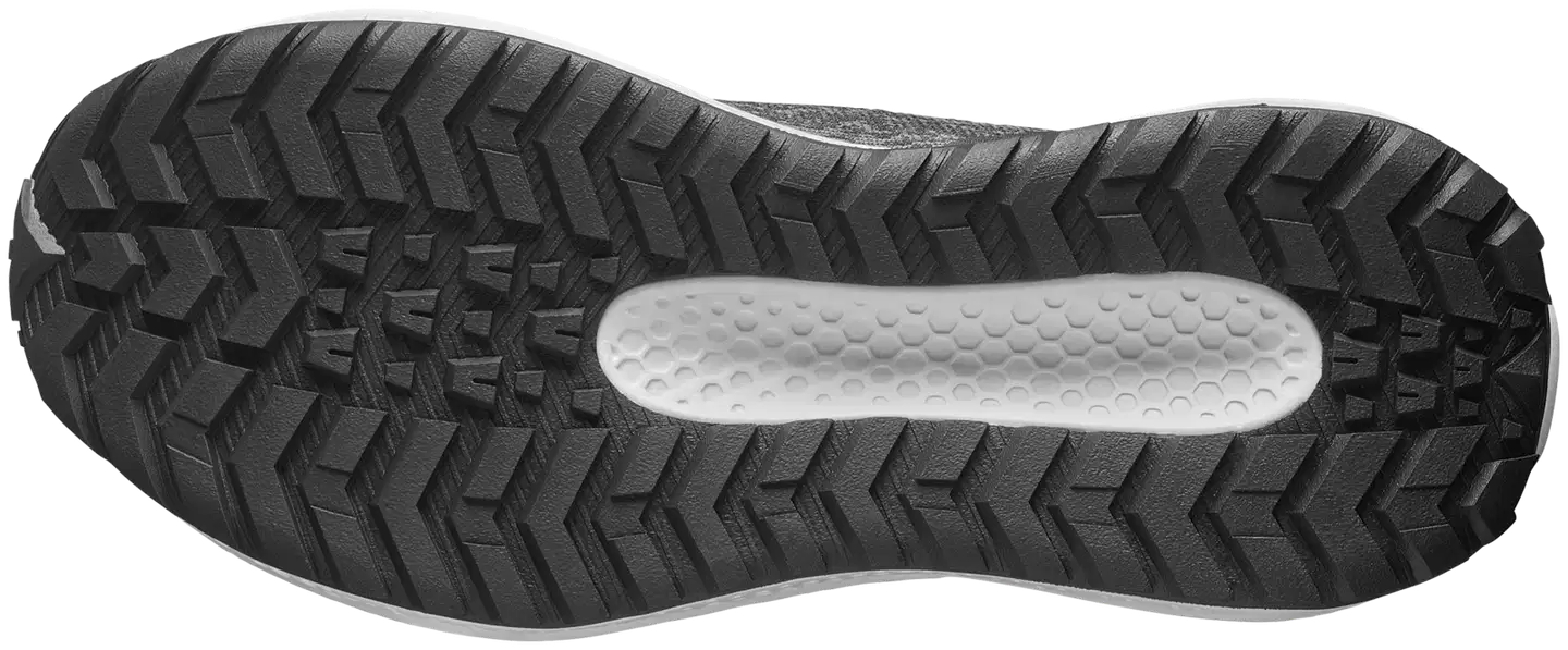 Salomon Aero gravel waterproof junior, vedenpitävä juoksukenkä - Black/White/Black - 5