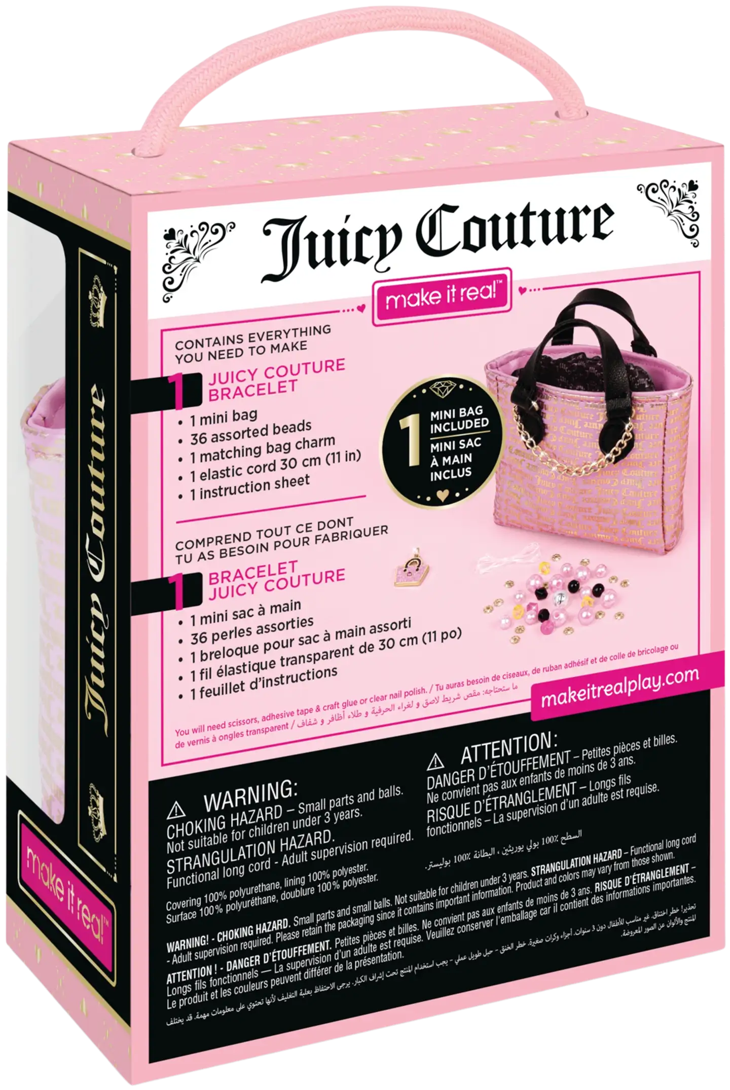 Make It Real Juicy Couture Rannekorun valmistussetti ja minikäsilaukku, lajitelma - 2