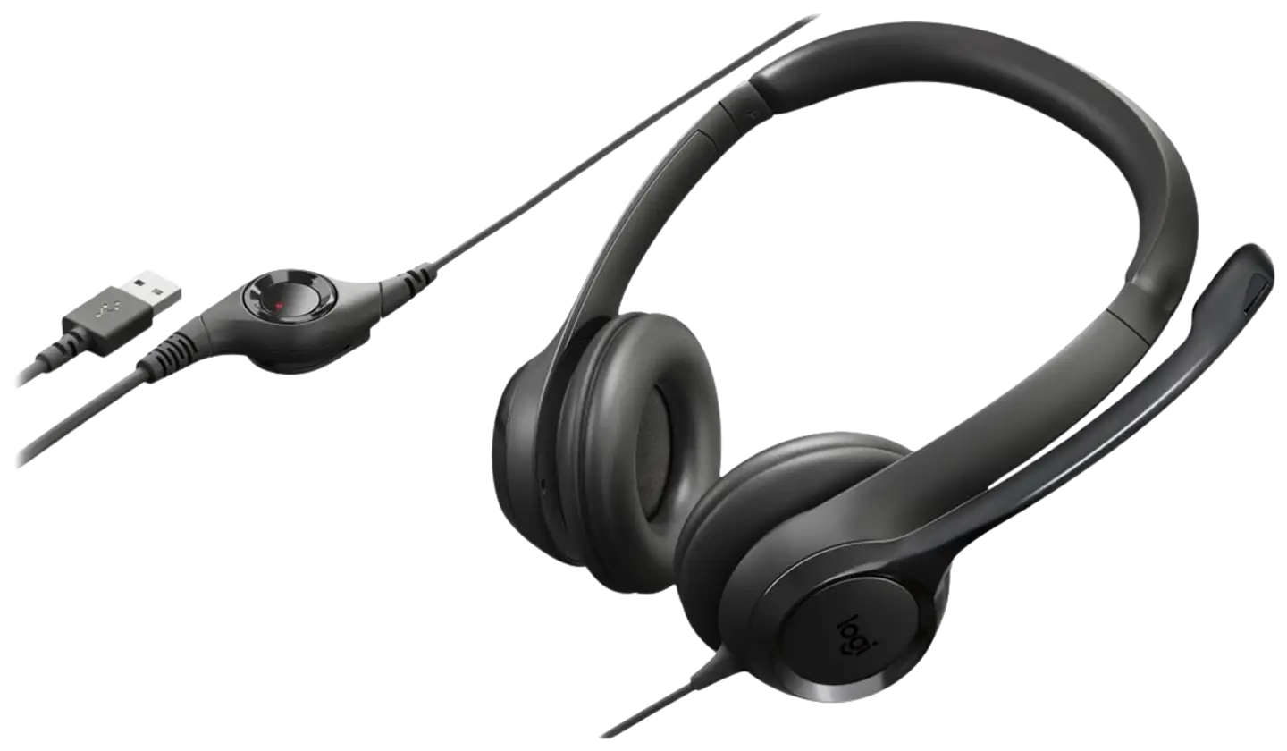 Logitech USB-kuulokemikrofoni H390 - 3