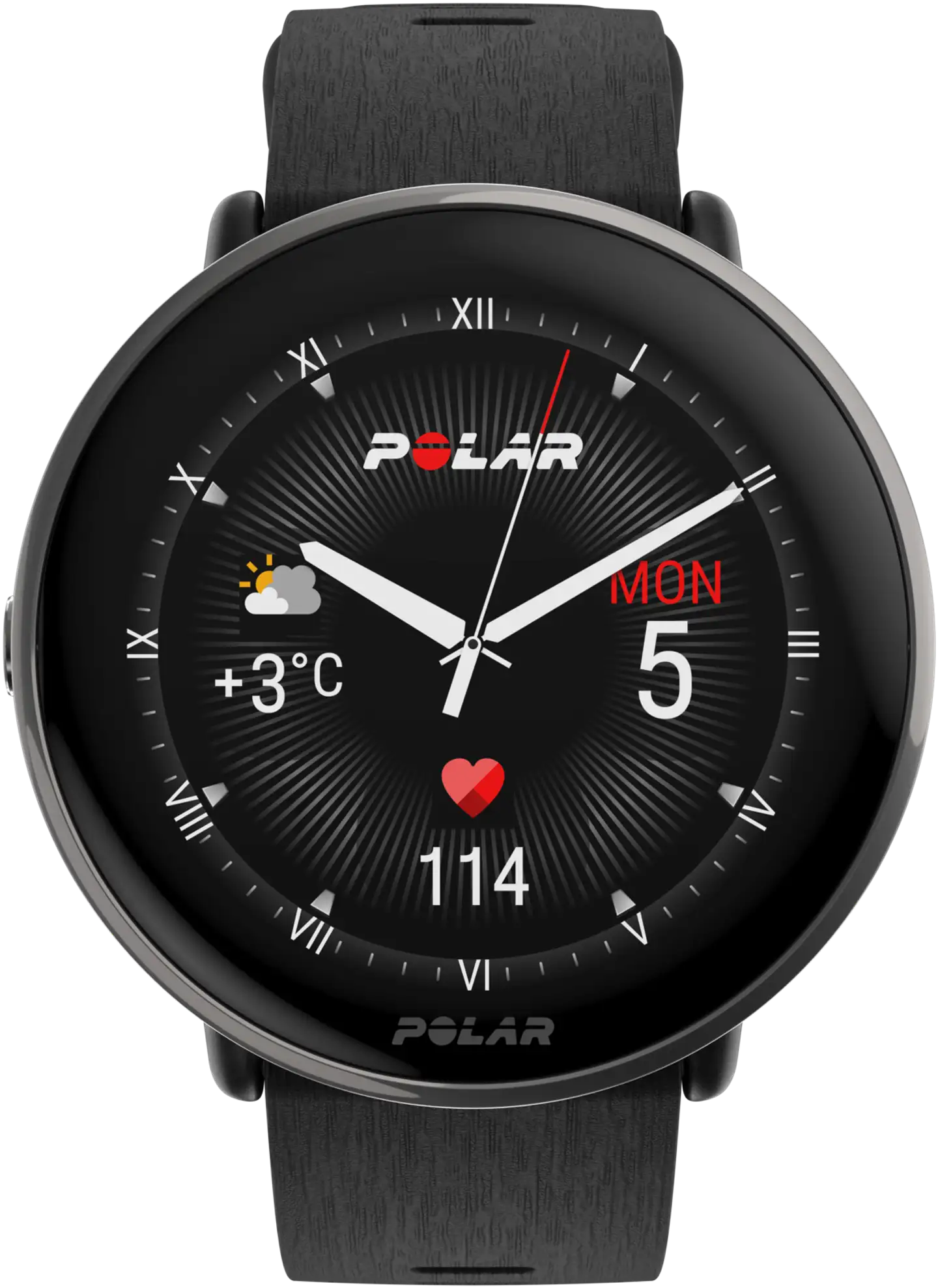 Polar Ignite 3 Titanium Sil Blk S-L -hyvinvointi- ja fitnesskello - 1