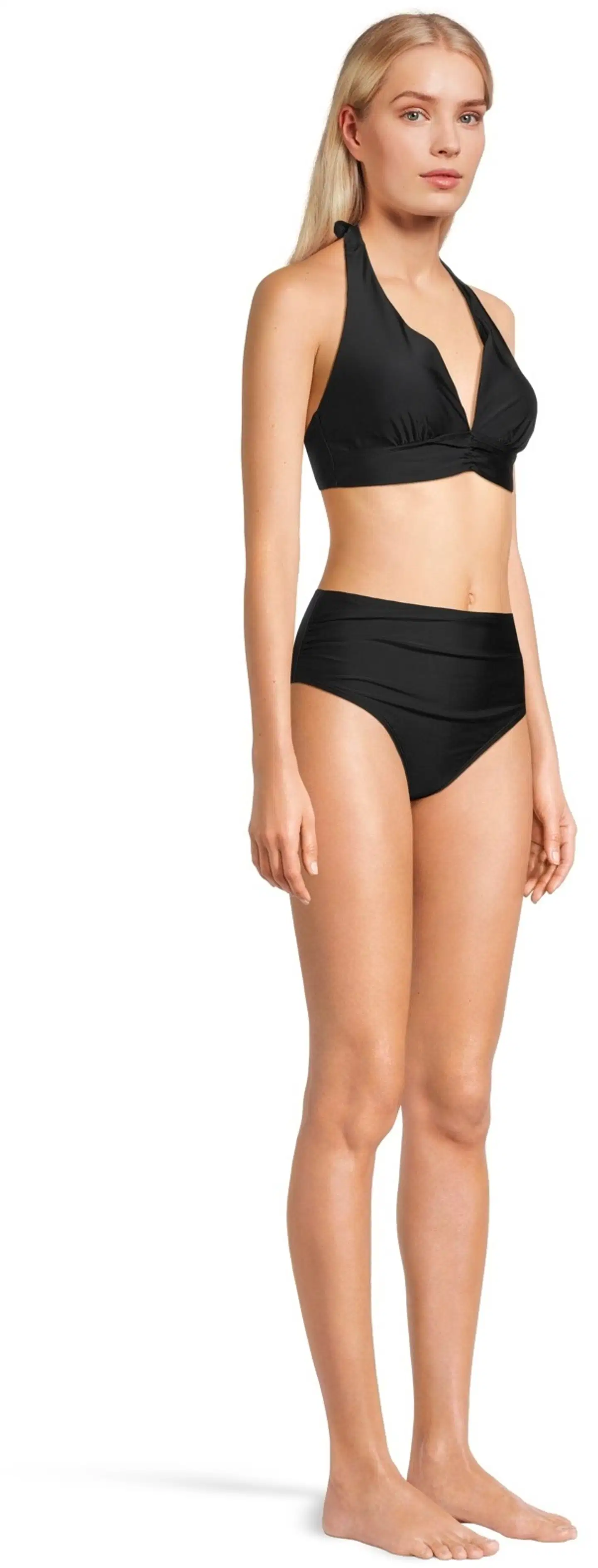 Actuelle naisten bikiniyläosa 215A012625 - BLACK - 4