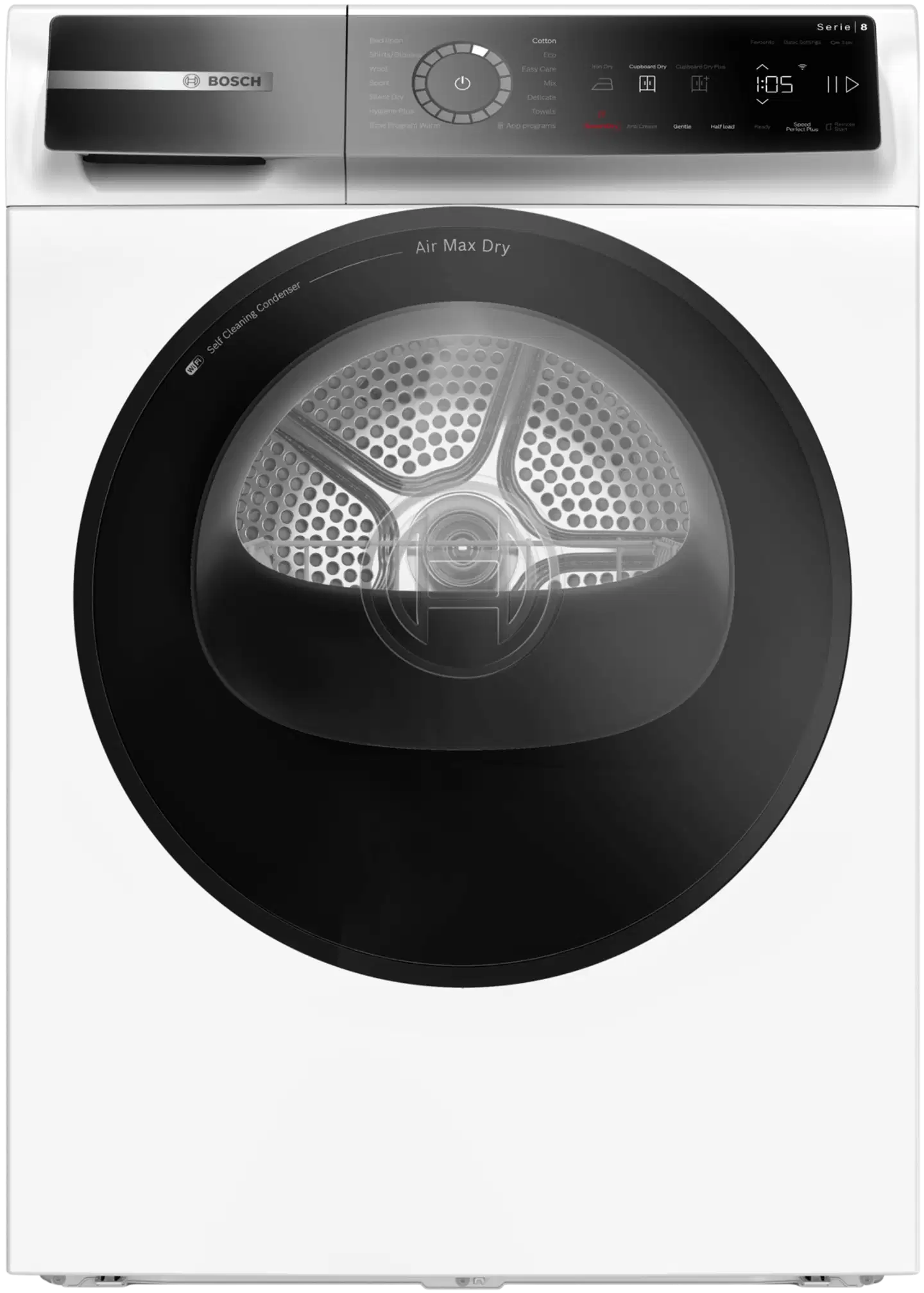 Bosch Serie 8 lämpöpumppukuivausrumpu 9 kg - 1