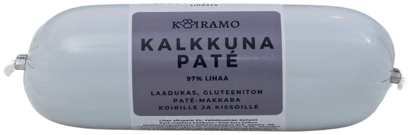 Koiramo Kalkkuna Paté-makkara gluteeniton 400g koiralle - 1