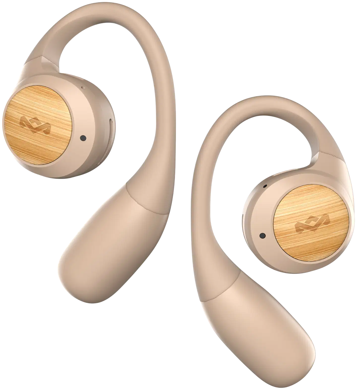 House of Marley langattomat nappikuulokkeet Liberate, beige/puu - 1