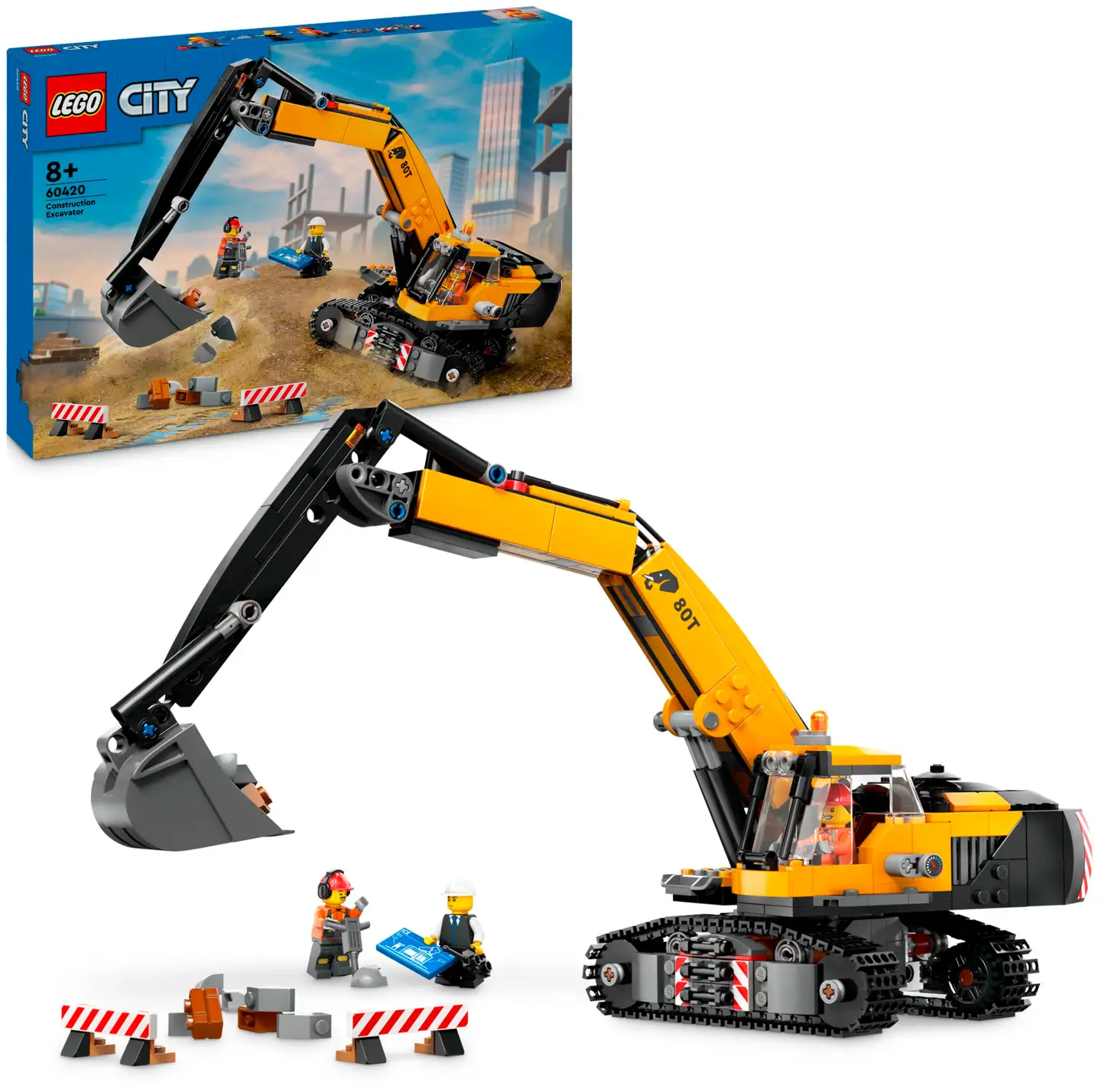 LEGO® City Big Vehicles 60420 Keltainen rakennuskaivuri - 2