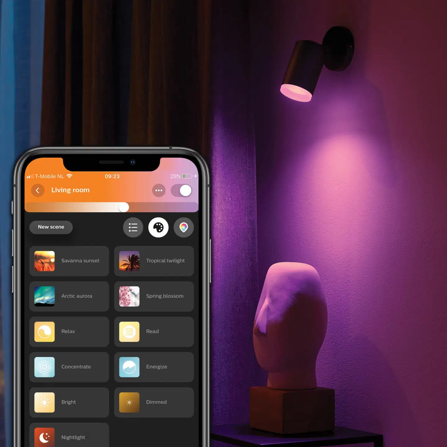 Philips Hue Fugato -kohdevalaisin 4.2W 2000-6500K 400LM musta - 4
