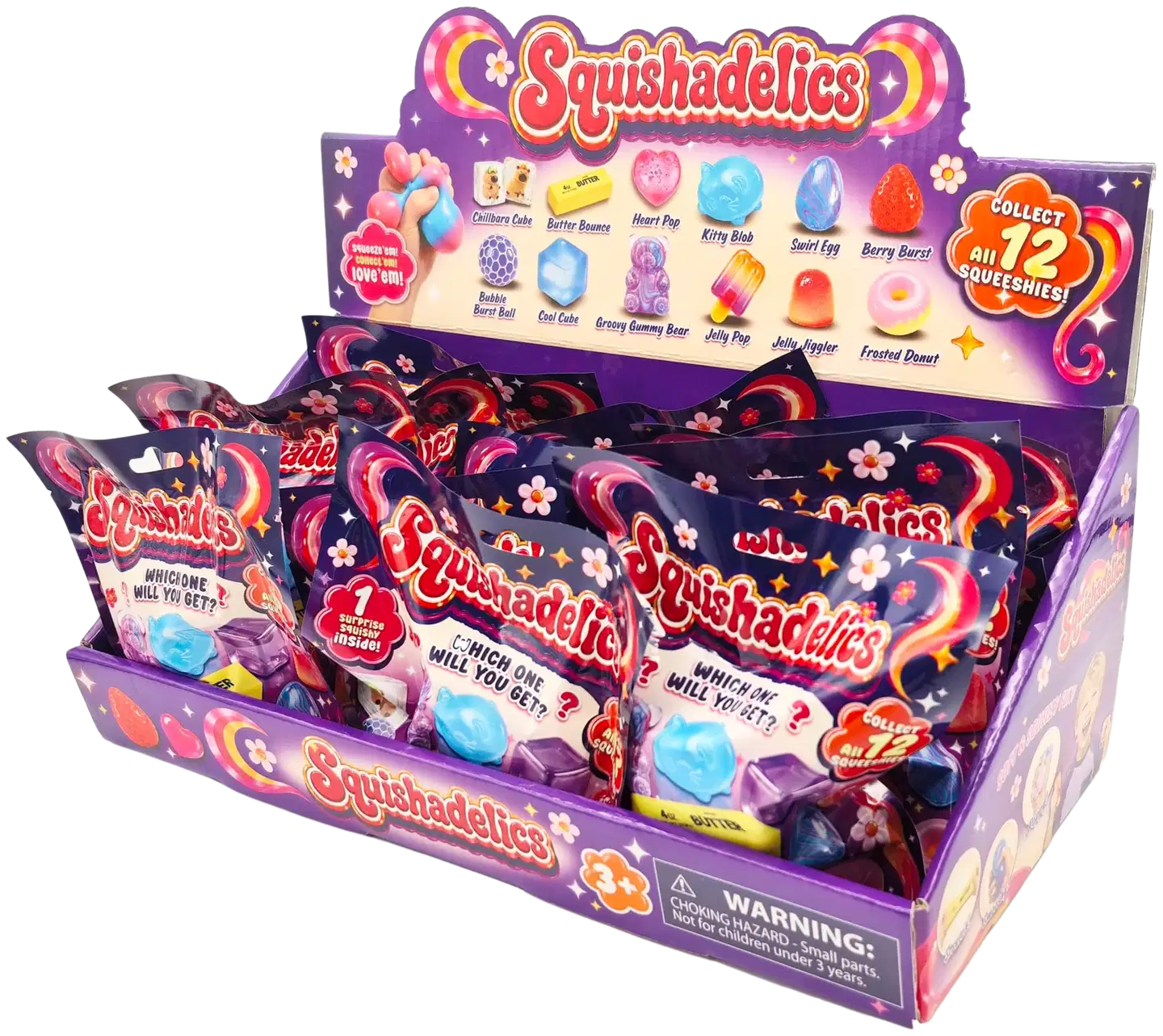 Squishadelics-fidgetlelu, erilaisia - 4